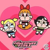 2024Crybaby crybaby Đồng Thương Hiệu Powerpuff Bé Gái Anime Cặp Đôi Quần Áo Rời Mùa Hè Nguyên Chất Cotton Áo Thun Tay Ng