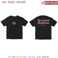 2024HOT Áo thun cotton nữ KPOP BLACKPINK x VERDY Born Pink World Tour Lisa Jennie Paris