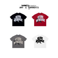 2024TSHIRT VIBE STAR - Áo thun boxy thêu đắp vải