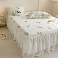 2024Váy Giường Chiếu Cao Su Lụa Mát Kiểu Mới