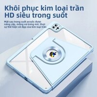 2025 Apple ipadpro37 cm Vỏ bảo vệ tách hút từ tính mini7 có khe cắm bút air7 Vỏ máy tính bảng xoay