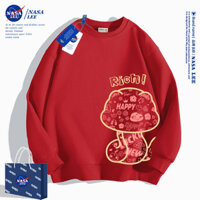 2025 Chủ Đề Năm Rắn Tết Nguyên Đán Đỏ Áo Len Sang Trọng Nam Nữ Trung Quốc-Chic Lễ Hội Áo Len Dài Tay Lớn