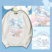2025 Cinnamoroll Áo Cổ Tròn Cho Nữ Chủ Đề Sanrio Dễ Thương Mặc Thường Ngày Cho Mùa Thu Đông
