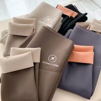 2025 Cừu Lông Cừu Cá Mập Quần Mặc Ngoài Thu Đông Dày Plus Lông Cừu Cao Cấp Quần Legging Nữ Ấm Ôm Hơn Nhìn Chân Yoga Barbie