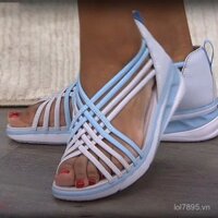 2025 Dép Sandal Nêm Size Lớn Mùa Hè Cho Nữ, Dép Thể Thao Thoáng Khí, Dép Roman Mũi Hở