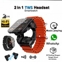 2025 Đồng Hồ Thông Minh Mới 2 Trong 1 Có Tai Nghe Đồng Hồ Thông Minh Bluetooth Gọi Nam Đồng Hồ GPS Theo Dõi Nhịp Tim Phát Nhạc Đồng Hồ Thông Minh