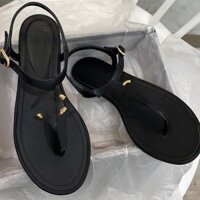 2025 Giày Mới Mùa Hè Đế Bằng Ngọc Trai Kẹp Mũi Dòng Giày Thường Slim Fit