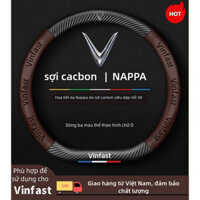 2025 mẫu Vinfast VF5 VF6 VF3 VF7 VFe34 36cm fadil Bọc vô lăng bọc da da Vinfast dùng cho tất cả các mùa boc vo lang
