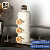 2025 Máy phân phối sữa công thức mới cho trẻ em, hộp đựng sữa bột di động 3 lớp với niêm phong chống rò rỉ, không chứa BPA, cấp thực phẩm & thiết kế hoạt hình dễ thương cho nhu cầu du lịch của trẻ sơ sinh 250324