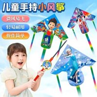 2025 Mới Cần câu di động Paw Patrol cho trẻ em dễ bay Ultraman Weifang Diều nhỏ 24 năng động