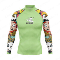 2025 MỚI Đồ Bơi Nam Rash Guard Dài Tay Lướt Sóng Áo Thun Đi Biển Chống Tia UV Đồ Bơi Ngộ nghĩnh Bơi Lướt Sóng Lặn Quần Áo Rashguard