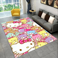 2025 Mới Sanrio Hello Kitty Mèo Hoạt Hình Cô Gái Tặng Thảm Thảm Cho Phòng Khách Trang Trí Phòng Ngủ, Thảm Trải Sàn Chống Trơn Trượt Cho Sofa Thảm Cửa