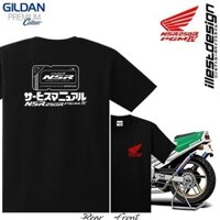 2025 Moto thời trang Tees: Honda Nsr250r Sp Pgm4 Series Chủ sở hữu Áo thun Gildan 76000 100% Tees Hrc Factory Nsr250sp Pgm3 Showa