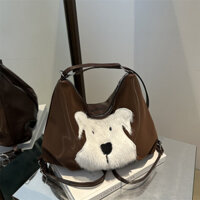 2025 mùa thu và mùa đông mới sang trọng dễ thương Puppy Tote Túi
