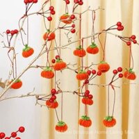 2025 Năm Mới Đồ Trang Trí Treo Quả Hồng Handmade Đèn Lồng Nhỏ Xô May Mắn Cây Cảnh Cây Xanh Hoa Năm Mới Trang Trí Treo Thẻ Tua Rua