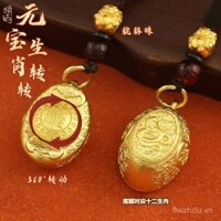 2025 Năm Quý Tỵ mười hai cung hoàng đạo Vàng Thỏi quay chìa khóa heo hổ khỉ nam nữ móc chìa khóa xe ô tô may mắn