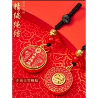 2025 Năm Rắn Mới Cung Hoàng Đạo Thiên Quan Phước Lành Chìa Khóa Xe Xoay Di Động