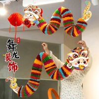 2025 Năm Rắn Trang Trí Năm Mới Lễ Hội Mùa Xuân Mặt Dây Chuyền Vòng Hoa Lớn Vũ Trang Trí Trang Trí Lễ Hội Mùa Xuân Cắt Giấy Đèn Lồng Lễ Hội vt0106