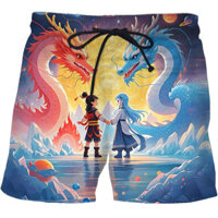 2025 Nezha 's Demon Boy Advent Trẻ em Học sinh Quần short thông thường bán chạy Quần short in 3D Quần short nam hợp thời trang độc đáo '