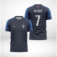 2025 Pháp thời trang 2018 World Cup Home Jersey In đầy đủ Áo bóng đá Dri-fit in hình