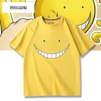 2025 Phong Cách Mới Ám Sát Lớp Học Anime Hàng Hóa Giết Giáo Viên Ấn Tượng Cùng Phong Cách cos Áo Thun Tay Ngắn Unisex Mùa Hè Hai Chiều