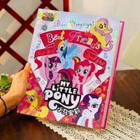 2025 Phong Cách Mới [Bộ Sưu Tập 1304 Người] My Little Pony Collection Book Jiugongge Hard Surface Big Card Book A4 Loose-leaf Deluxe Laser Advanced Storage Book20250224