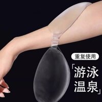 2025 Phong Cách Mới Bơi Chuyên Dụng Miếng Dán Ngực Nữ Miếng Lót Áo Ngực Silicon Đồ Lót Vô Hình Chống Thấm Nước Chống Mồ Hôi Nhỏ Tập Hợp Suối Nước Nóng Sử Dụng Miếng Dán Núm Vú Trong Suốt Không Rơi