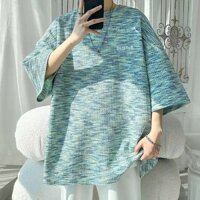2025 Phong Cách Mới Cà Vạt Jacquard Waffle Ngắn Tay Áo Thun Nam Mùa Hè Dạo Phố Áo Rời Thường Ngày Phong Cách Chanel Nửa Tay20250328