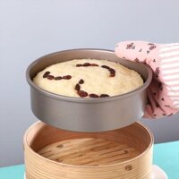 2025 Phong Cách Mới Chống Dính 27cm Hấp Bánh Khuôn Tròn Phô Mai Phô Mai Đáy Chắc Chắn Hấp Bánh Khuôn Làm Tóc Bánh Dụng Cụ Gia Đình20250313