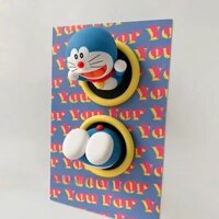 2025 Phong Cách Mới Doremon Tủ Lạnh Dán Vượt Qua Vòng Dính Ghi Chú Dễ Thương Tường Trang Trí Nhà Cửa