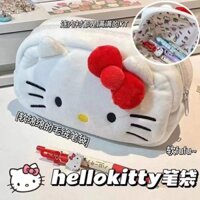 2025 Phong Cách Mới Hộp Đựng Bút Chì Hello Kitty Hộp Đựng hellokitty Sang Trọng Dung Tích Lớn Hộp Đựng Bút Chì Siêu Dễ Thương KT Cat Pencil Case20250306