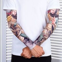 2025 Phong Cách Mới Ice Silk Chống Nắng Tay Nam Băng Tay Găng Tay Hình Xăm Chống Nắng Cánh Tay Bao Kích Thước Lớn Bảo Vệ UV Băng Bảo Vệ Nữ20250401