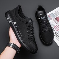 2025 Phong Cách Mới Mùa Hè Hợp Thời Trang Giày Thể Thao Cũ Bắc Kinh Giày Vải Nam Hợp Thời Trang Nam Giày Vải Thể Thao Giày Thường Ngày