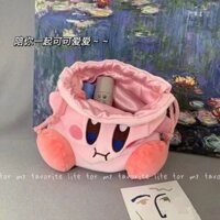 2025 Phong Cách Mới Ngôi Sao Kirby Túi Dây Rút Túi Vải Dễ Thương Túi Đựng Mỹ Phẩm Di Động Đi Chơi Túi Bảo Quản Di Động20250321