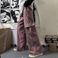 2025 Phong Cách Mới Nhật Bản Quần Áo Nam Mùa Đông Dạo Phố Retro Thường Ngày Xuân Thu Corduroy Quần Ống Rộng Thẳng Rời Quần20250321