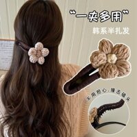 2025 Phong Cách Mới Retro Dệt Kim Hoa Mỏ Vịt Thu Đông Kẹp Tóc Len Đầu Cao Cấp Kẹp Tóc Kẹp Tóc Kẹp Tóc Kẹp Tóc20250219