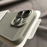 2025 Phong Cách Mới Titan Xám Tản Nhiệt Ốp Lưng Cứng Thích Hợp Cho Xiaomi 15 Ice Feel 13Ultra Lưới Thoáng Khí 14 Ốp Lưng Điện Thoại K70 Chống20250322