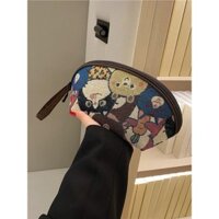 2025 Phong Cách Mới Túi Đựng Mỹ Phẩm Màn Hình Lớn Túi Điện Thoại Di Động Nữ Gấu Vải Ví Đựng Tiền Xu Tay Cầm Thường Ngày Túi Ly Hợp Túi Bảo Quản