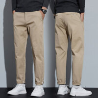 2025 Phong Cách Mới Xuân Thu Ánh Sáng Công Sở Nam Quần Co Giãn Phù Hợp Với Mỏng Nhỏ Thẳng Quần Nam Tất Cả-