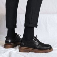 2025 Sản Phẩm Mới Giày Nam Thu Đông 2025 Công Sở Anh Trang Phục Thể Thao Màu Đen Derby Giày Da Nam Low-Top Martin Boots20250325