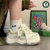 2025 Sản Phẩm Mới Giày Nữ Basamine Đế Dày Giày Trắng 2025 Phù Hợp Với Phong Cách Chanel Giày Thể Thao Thông Thường Giày Ngôi Sao Chính Hãng20250402