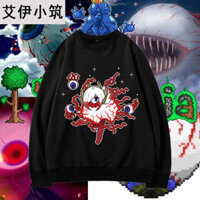 2025 Sản Phẩm Mới Sandbox STEAM Game Terraria Terraria Eye of Cthulhu Quần Áo Slime King Cổ Tròn Áo20250311