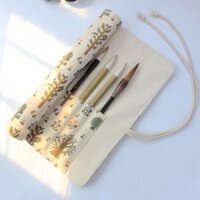 2025 Sản Phẩm Mới Tranh Canvas Màu Nước Bút Bàn Chải Rèm Nước Phấn Handmade Canvas Bút Rèm Hộp Đựng Túi Bảo Quản Bàn Chải Tidy-up Bút Cuộn20250325