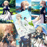 2025 Sản Phẩm Mới Wellit Poster Dán Tường Violet Evergarden Phòng Ngủ Hai Chiều Phòng Ngủ Ký Túc Xá Tường PVC Miếng Dán20250305