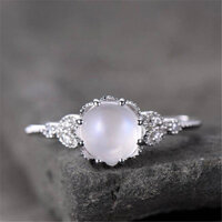 2025 Thiết Kế Mới Chất Lượng Cao Sang Trọng Bạc 925 Nhẫn Tinh Tế Opal Nhẫn Nữ Cưới Đính Hôn Trang Sức Tiệc Thời Trang
