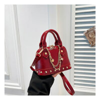 2025 Thiết kế mới Niche, túi xách nhỏ cao cấp phong cách hương thơm, túi vỏ đinh, túi đeo chéo thời trang cho phụ nữ