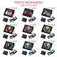 2025 Tokyo Revengers Anime PU Bifold Ví Trẻ Em Du Lịch Thời Gian Gang Chủ Đề Ví Ngắn