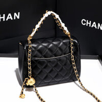 2025 Túi vuông nhỏ phong cách Pháp cao cấp, lấy cảm hứng từ Chanel, túi đeo chéo thời trang một vai