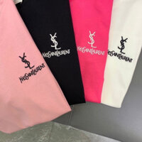 20252025Ysl Mùa Hè In Hình Tay Ngắn Thường Ngày Rời Nam Nữ Cặp Đôi Áo Thun Phù Hợp Với SYVI
