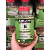 [2025]Viên uống bổ sung Vitamin E Kirkland Signature 400 IU hộp 500v - hàng Mỹ